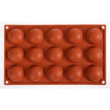 N936 Pavoni Formaflex Silicone Half Sphere Mould 15 Cup