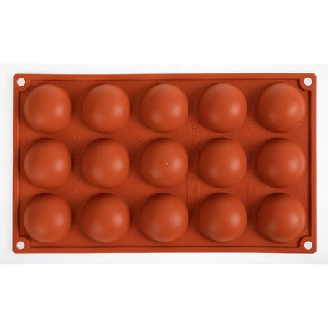 N936 Pavoni Formaflex Silicone Half Sphere Mould 15 Cup