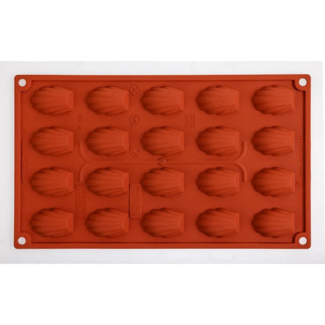 N939 Pavoni Formaflex Silicone Non-Stick Mini-Madeleine Mould 20 Cup
