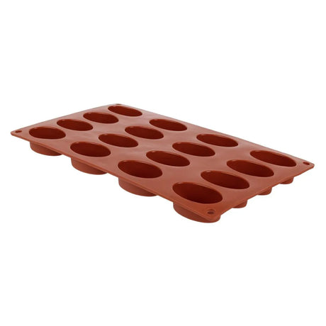 N951 Pavoni Formaflex Silicone Oval Mould 16 Cup