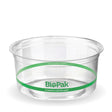 PLA BioBowl - Clear - 360ml - 500/ctn - clear - BioPak commercial catering consumable