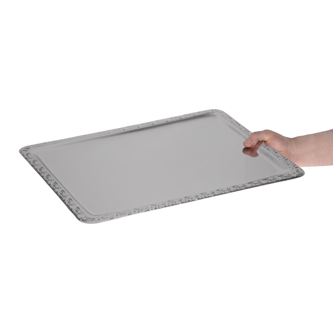 P006 APS Stainless Steel Rectangular Service Tray 500mm