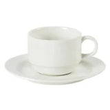 Pack Size 24 - Australian Fine China Prelude Stacking Cup 18cl/6.5oz - P1735 - JD Catering Equipments Ltd