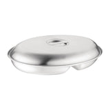P185 Olympia Oval Vegetable Dish Two Compartments 252mm
