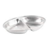 P184 Olympia Oval Vegetable Dish Two Compartments 200mm