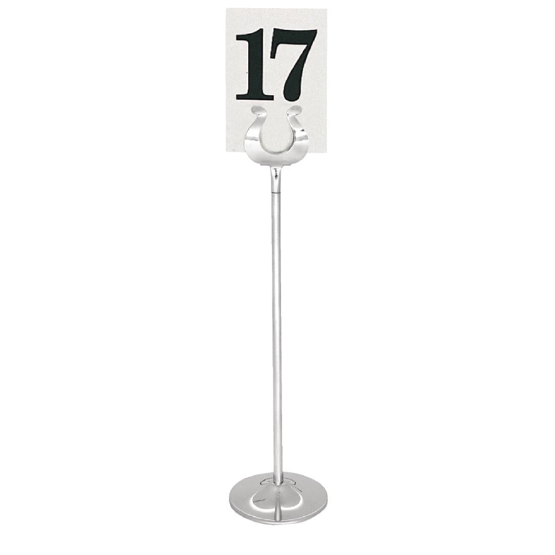 W621 Stainless Steel Table Number Stand 255mm