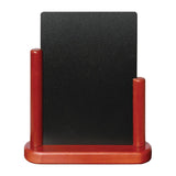 P486 Securit Half Frame Table Top Blackboard 280mm x 200mm Mahogany