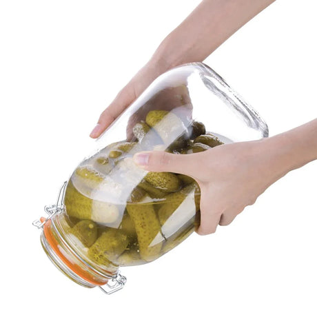 P495 Vogue Clip Top Preserve Jar 3000ml - JD Catering Equipment Solutions Ltd
