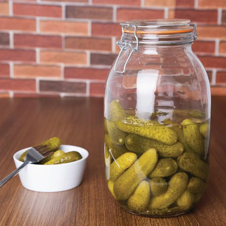P495 Vogue Clip Top Preserve Jar 3000ml - JD Catering Equipment Solutions Ltd