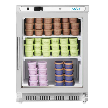 PC008 Polar C-Series Undercounter Display Freezer - Stainless Steel