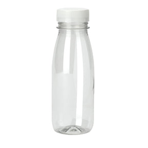 PET Bottle with Tamper Evident Lid - 250ml - 216/ctn - clear - BioPak commercial catering consumable