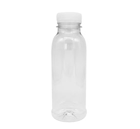 PET Bottle with Tamper Evident Lid - 330ml - 176/ctn - clear - BioPak commercial catering consumable