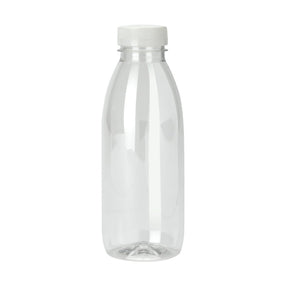 PET Bottle with Tamper Evident Lid - 500ml - 140/ctn - clear - BioPak commercial catering consumable