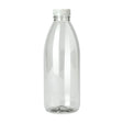 PET Bottle with Tamper Evident Lid - 1000ml - 88/ctn - clear - BioPak commercial catering consumable