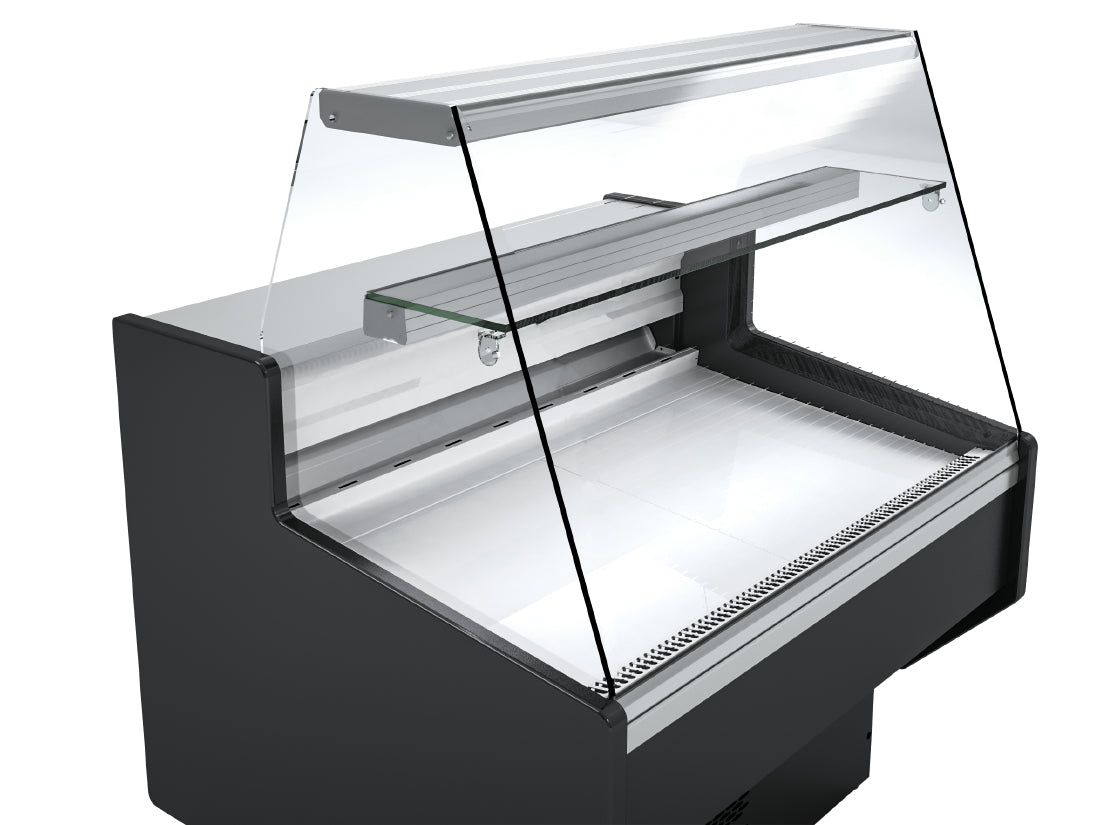 Polar G-Series Straight Glass Serve Over Counter Fridge 1m