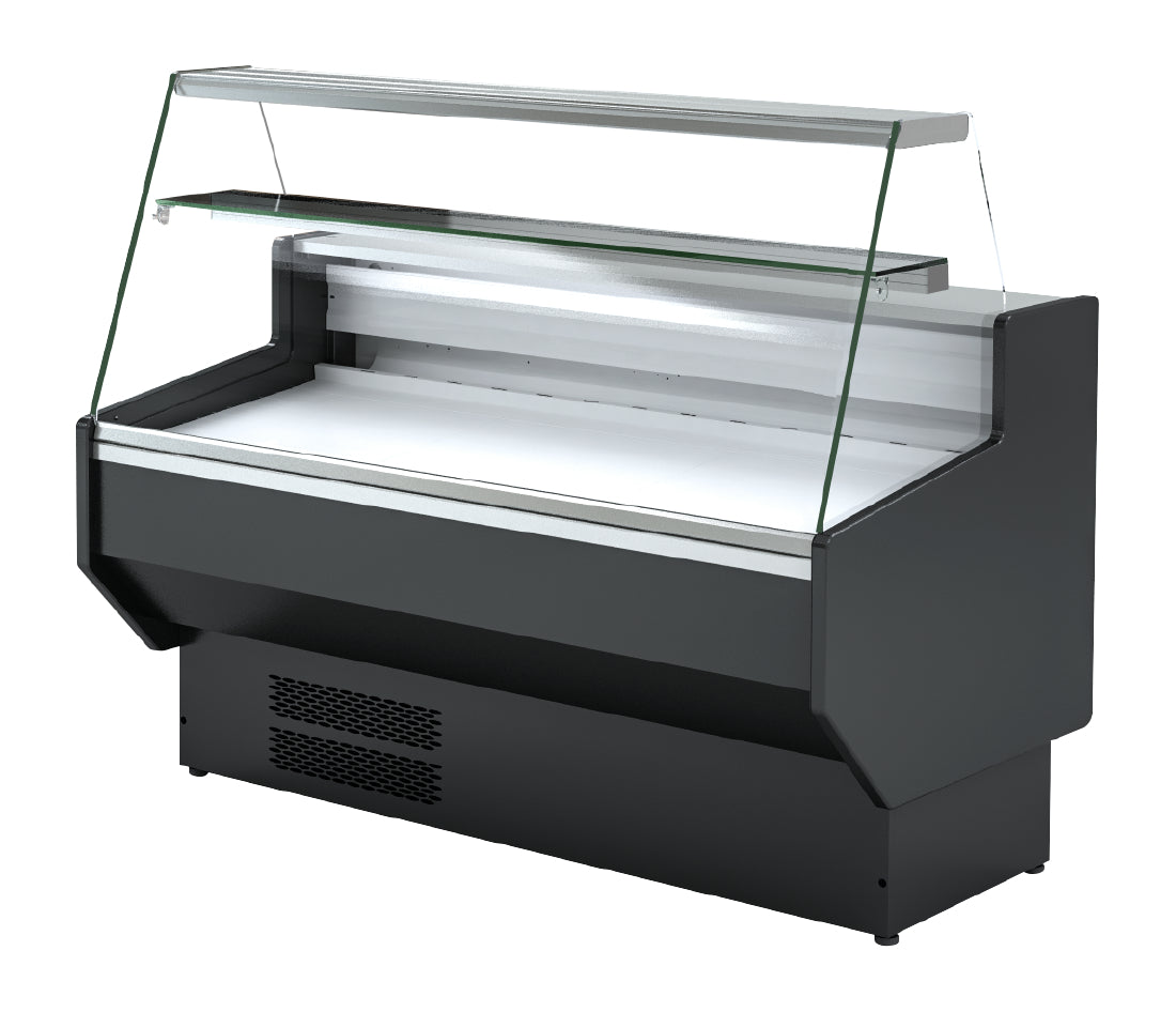 Polar G-Series Straight Glass Serve Over Counter Fridge 1.5m