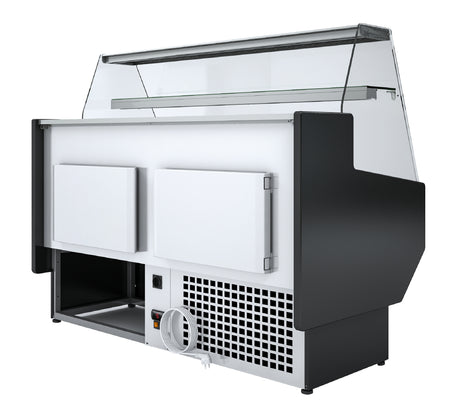 Polar G-Series Straight Glass Serve Over Counter Fridge 1.5m