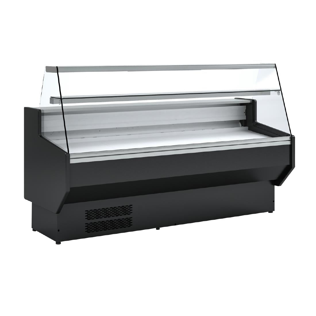Polar G-Series Straight Glass Serve Over Counter Fridge 2m