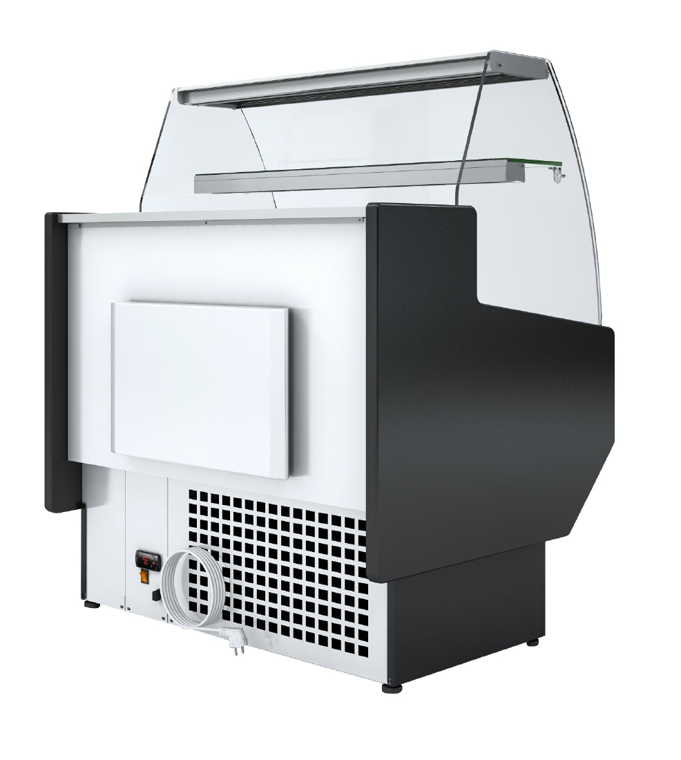 Polar G-Series Curved Glass Serve Over Counter Fridge 1m