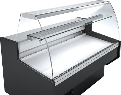 Polar G-Series Curved Glass Serve Over Counter Fridge 1.5m