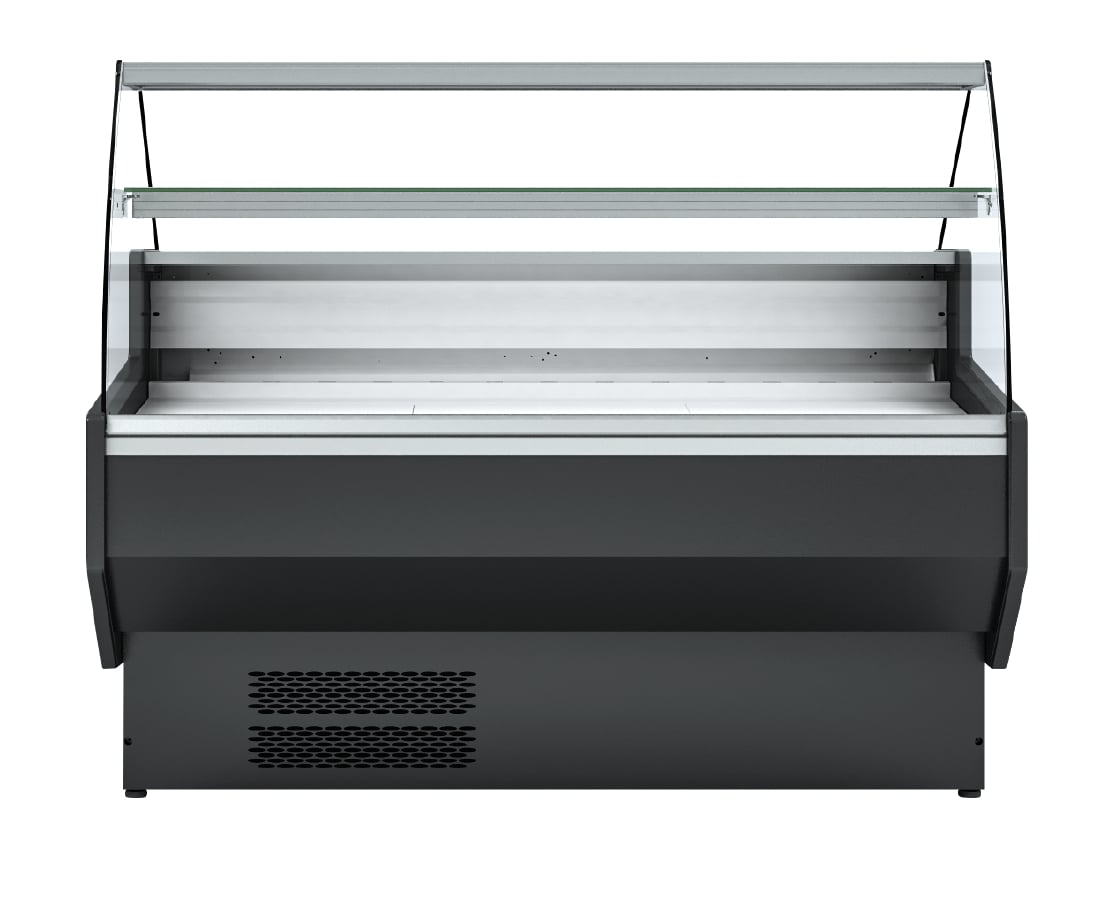 Polar G-Series Curved Glass Serve Over Counter Fridge 1.5m