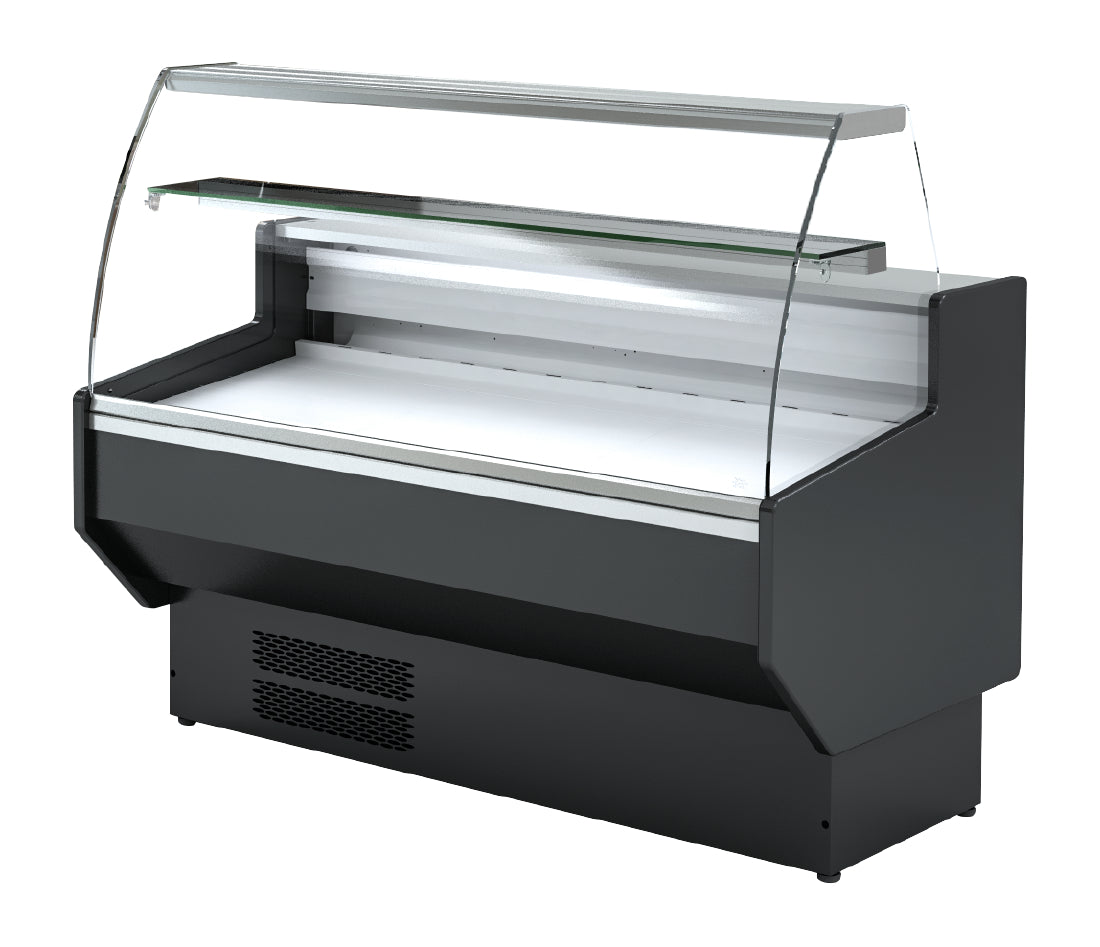 Polar G-Series Curved Glass Serve Over Counter Fridge 1.5m