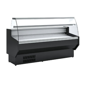 Polar G-Series Curved Glass Serve Over Counter Fridge 2m