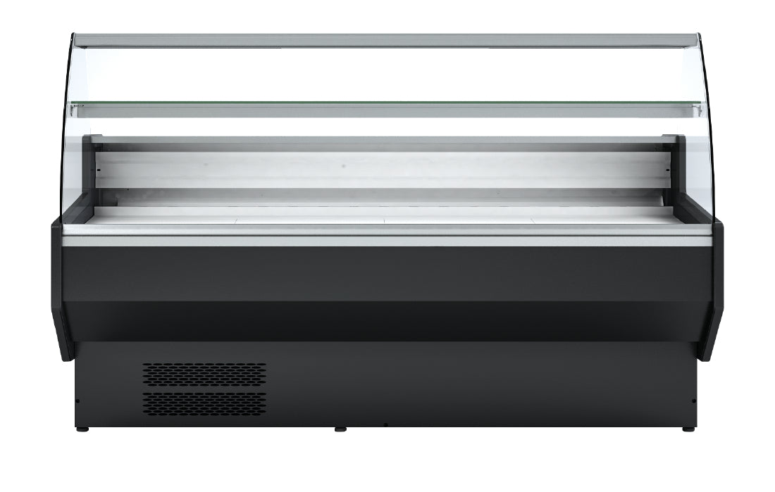 Polar G-Series Curved Glass Serve Over Counter Fridge 2m