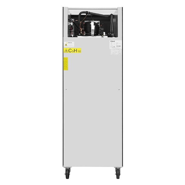 PG020 Polar G-Series Upright Fridge Black 537Ltr