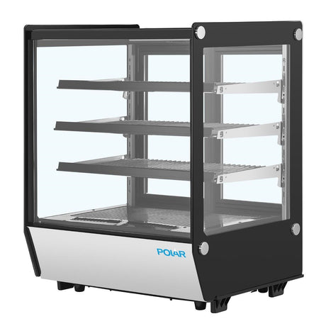 Polar G-Series Square Glass Countertop Display Fridge 145Ltr