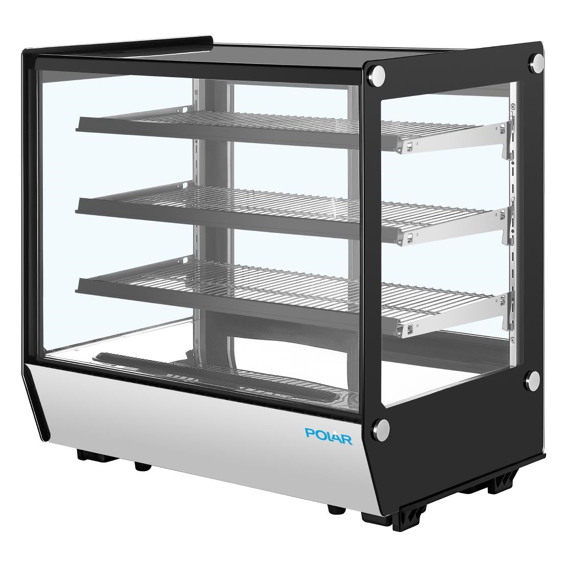 Polar G-Series Square Glass Countertop Display Fridge 185Ltr