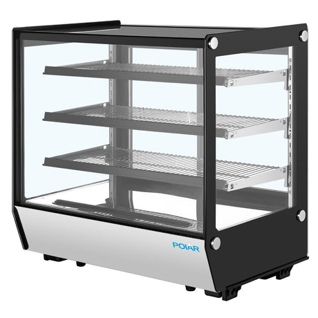 Polar G-Series Square Glass Countertop Display Fridge 185Ltr