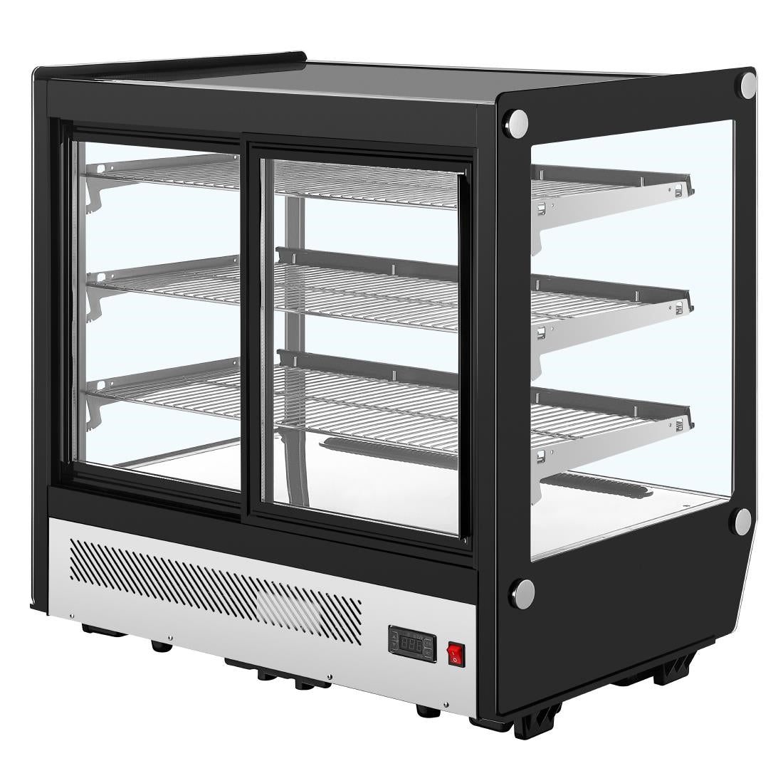 Polar G-Series Square Glass Countertop Display Fridge 185Ltr
