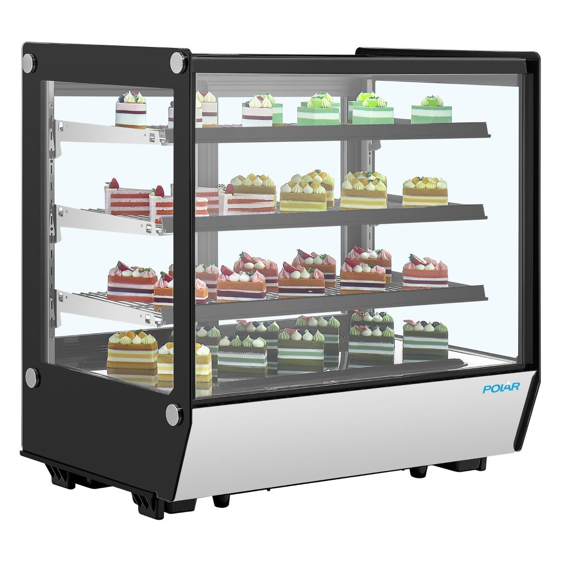 Polar G-Series Square Glass Countertop Display Fridge 185Ltr