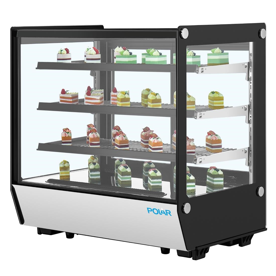 Polar G-Series Square Glass Countertop Display Fridge 185Ltr