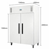 Polar G-Series Upright Double Door Freezer 1152Ltr