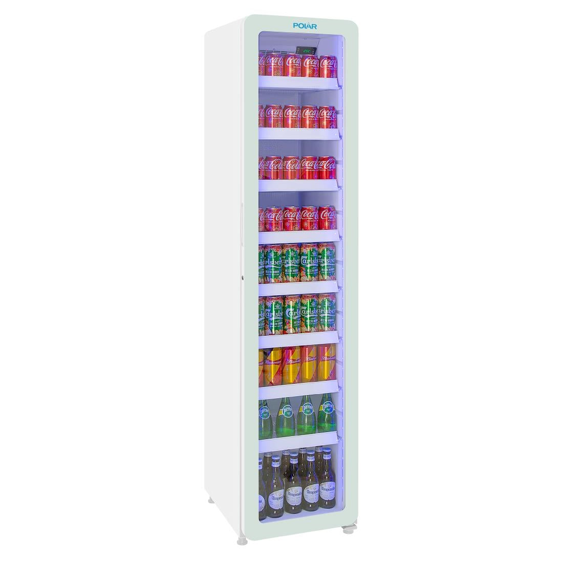 Polar G-Series Slimline Display Fridge White
