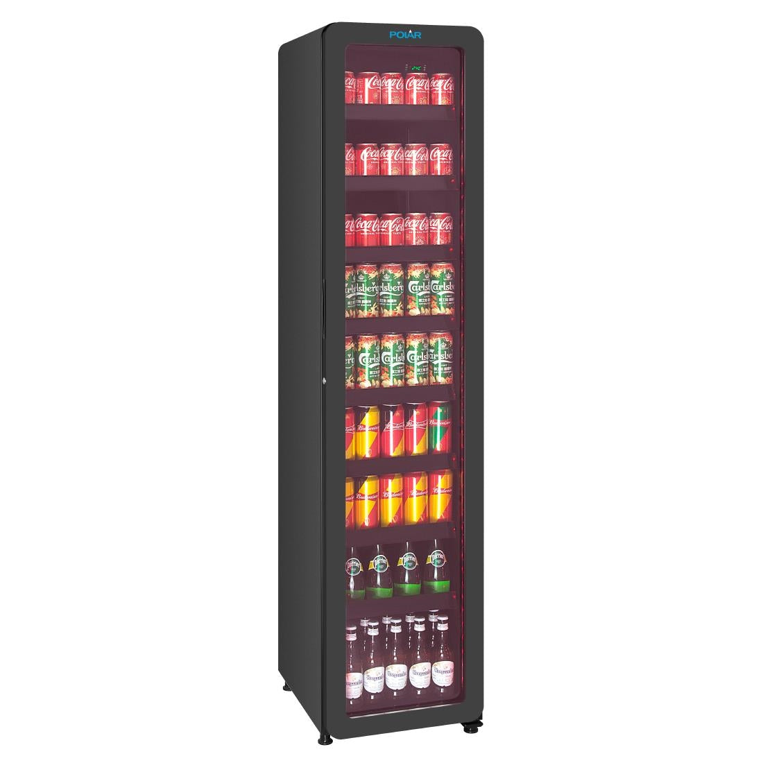 Polar G-Series Slimline Display Fridge Black