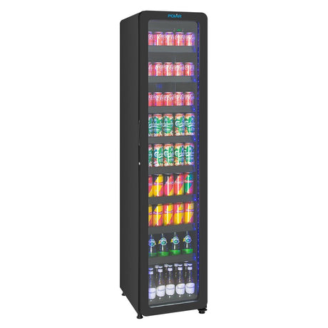 Polar G-Series Slimline Display Fridge Black