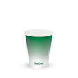 Cold Paper Cup - Green - 280ml / 8oz (80mm) - 1,000/ctn - green fade - BioPak commercial catering consumable