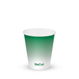 Cold Paper Cup - Green - 300ml / 10oz (90mm) - 1,000/ctn - green fade - BioPak commercial catering consumable