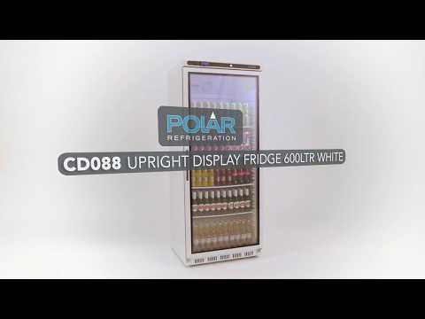 CZ787 Polar C-Series Upright Display Fridge White 600Ltr