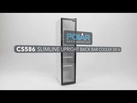 CS586 Polar G-Series Slimline Upright Back Bar Cooler 300Ltr-2