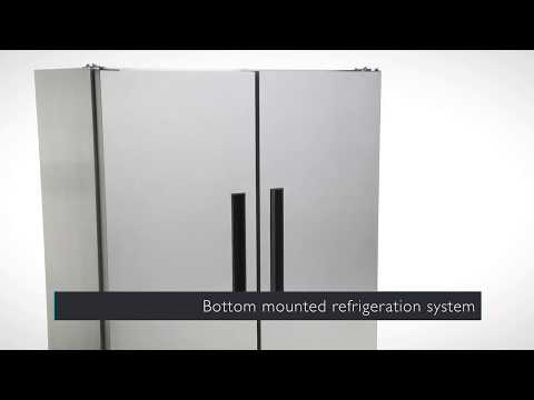GD879 Polar G-Series Double Door Slimline Fridge 960Ltr