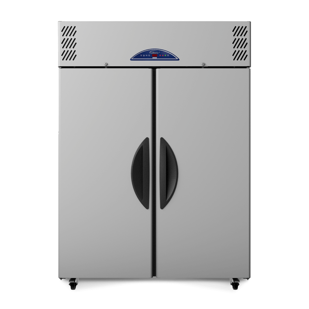 Williams Garnet Double Door Upright Fridge Stainless Steel 1295Ltr HG2T-SS
