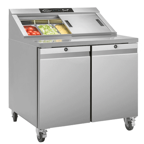 Williams Onyx 2 Door Prep Counter Fridge CPC2-SS