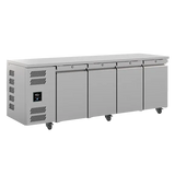 Williams Jade 4 Door 715Ltr Counter Fridge JC4-SA-H - JD Catering Equipment Solutions Ltd