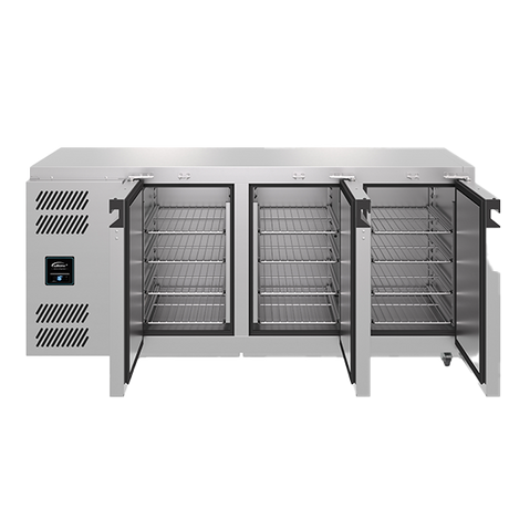 Williams Jade Biscuit Top 3 Door Counter Meat Fridge MJBTC3-SA