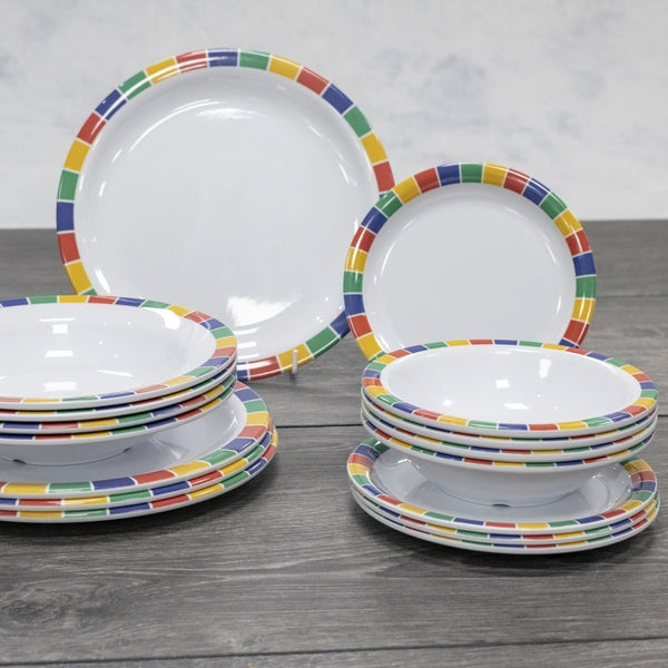 Mirage Carnival Melamine Round Plate 23cm 9 Inch Product code: BC011 (Pack size 48)