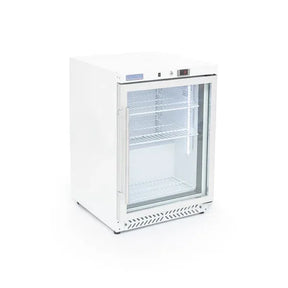 Arctica Medium Duty Undercounter Refrigerator - Glass Door - 143Ltr - White HEF540 - JD Catering Equipment Solutions Ltd